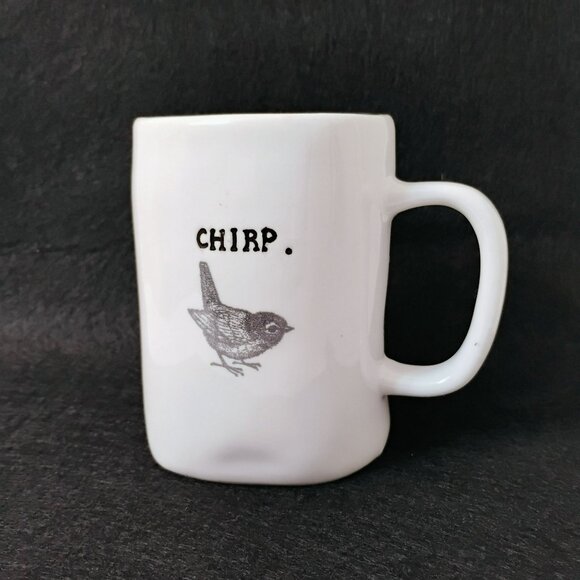 Rare Original Rae Dunn Magenta Chirp Mug, Vintage Collectible Bird Coffee Cup - Picture 1 of 6